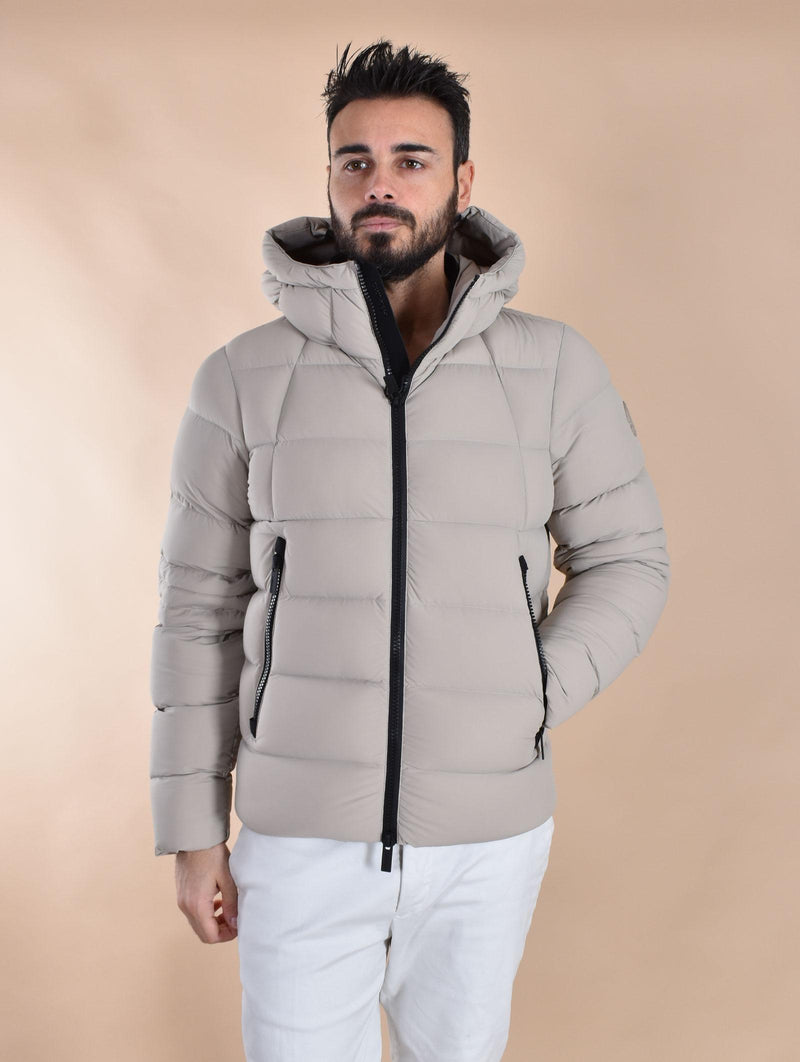 Giubbotto Piumino Heskimo puffer bistretch beige 44001803 HèSKIMO