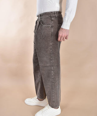 Pantalone Be Able velluto 5 tasche Fred kiwi VLF FRED02 BE ABLE