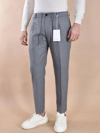 Pantalone Be Able Riccardo grigio laccio RICC GLE01 BE ABLE