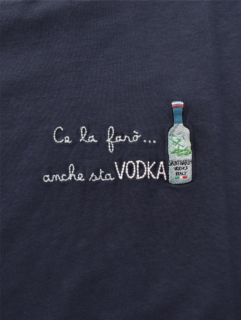 T-shirt Mc2 Saint Barth blu ce la farò Vodka 0528861 MC2 SAINT BARTH