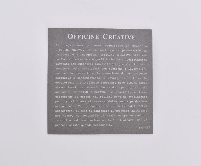 Mocassini Officine Creative fatte a mano neri pelle Balance BALANCE1000 OFFICINE CREATIVE