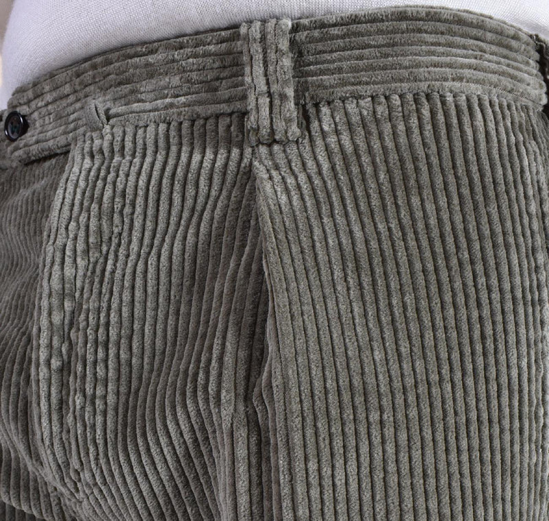 Pantalone Berwich velluto coste larghe verde avion chiaia-gd DV0001972 BERWICH