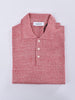 Polo Gran Sasso lino cotone rosso