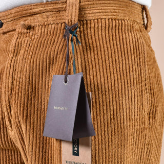 Pantalone Berwich velluto coste larghe bronzo chiaia-gd DV0001405 BERWICH