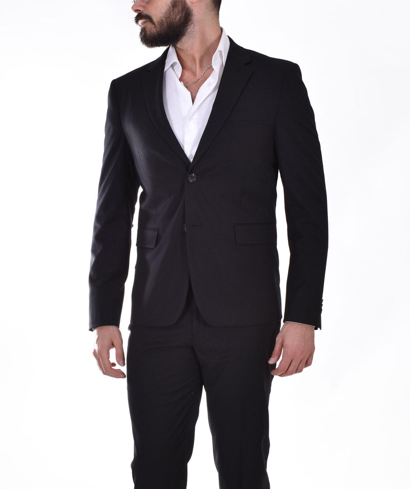 Abito Marcel Morel nero  slim 2 bottoni AB0118-AY24001 Marcel Morel