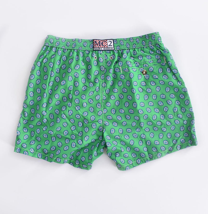 Costume bagno Mc2 Saint Barth verde Paisley tie 