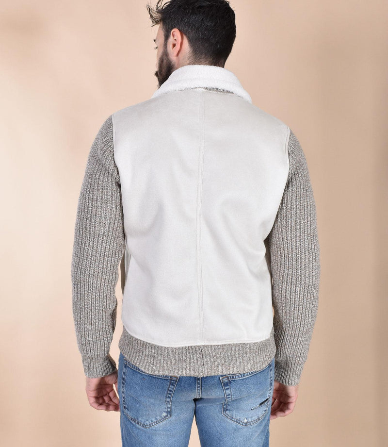 Giubbotto eco montone BoB PAGE maniche maglia PAGE13301 BOB