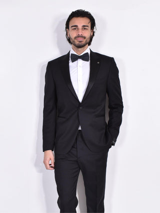 Abito Tagliatore smoking nero petto lancia SFBR15A01 super 110's SFBR15A01N5012 TAGLIATORE