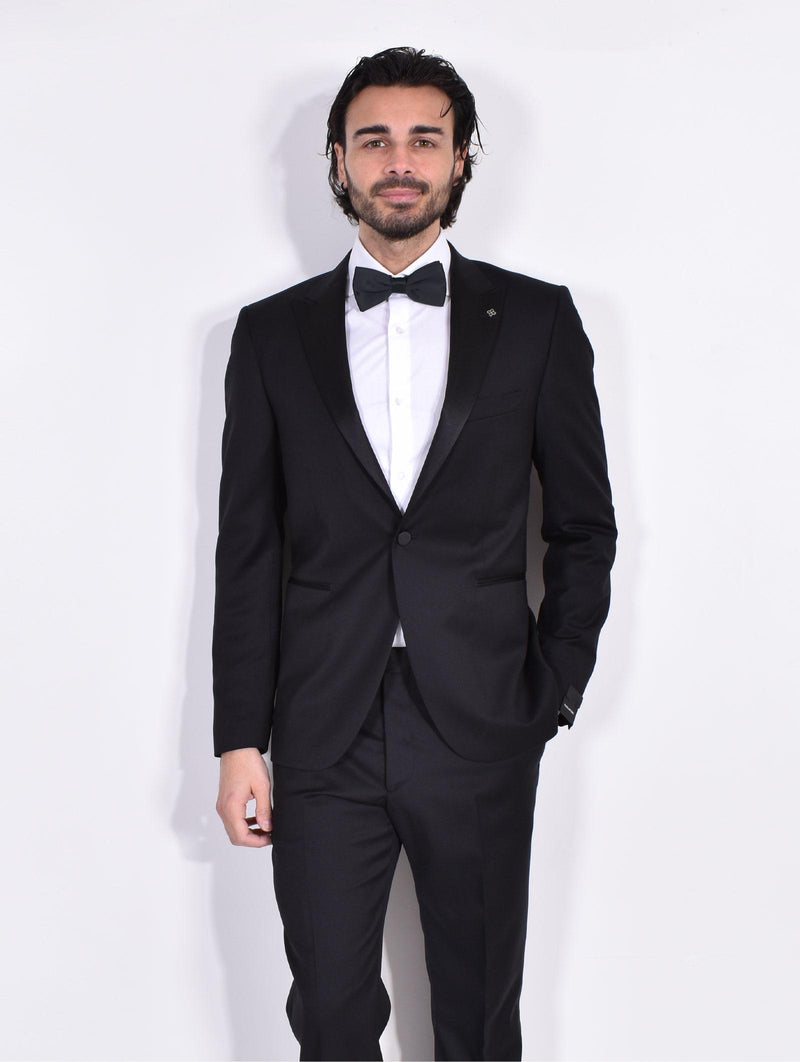 Abito Tagliatore smoking nero petto lancia SFBR15A01 super 110's SFBR15A01N5012 TAGLIATORE