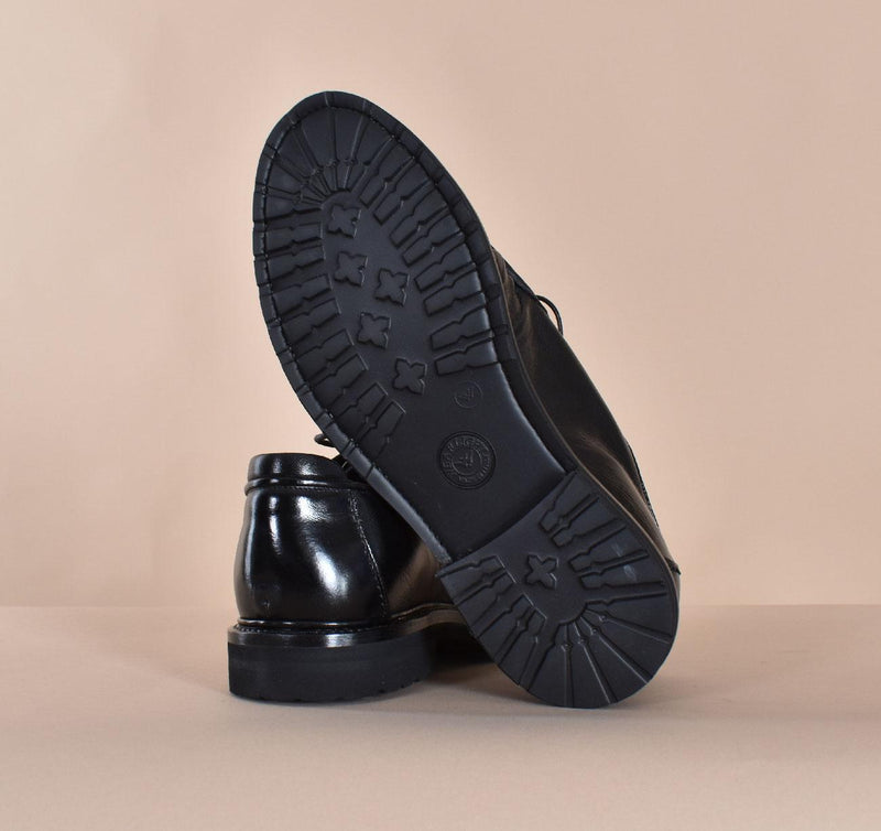 Scarpe Claudio Marini pelle nera vintage 835701 CLAUDIO MARINI