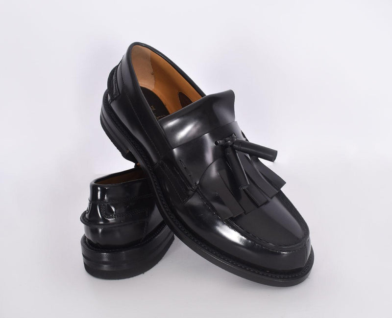 Scarpe Fabi mocassini artigianali pelle spazzolata nappine FU112601 FABI