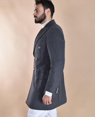 Cappotto Breras doppiopetto grigio Lione LIONEC721165 BRERAS Milano