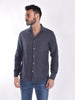 Camicia Mc2 Saint Barth blu Pamplona lino