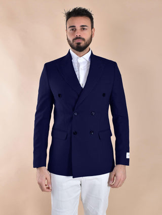 Giacca doppiopetto Be Able Dan blu DAN01 BE ABLE