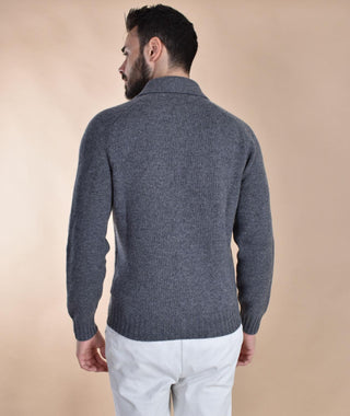 Cardigan camicia Gran Sasso super geelong grigio 13109 25079093 GRAN SASSO