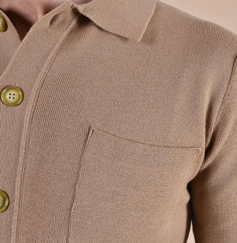 Maglia camicia Daniele Fiesoli cammello DF011636 DANIELE FIESOLI