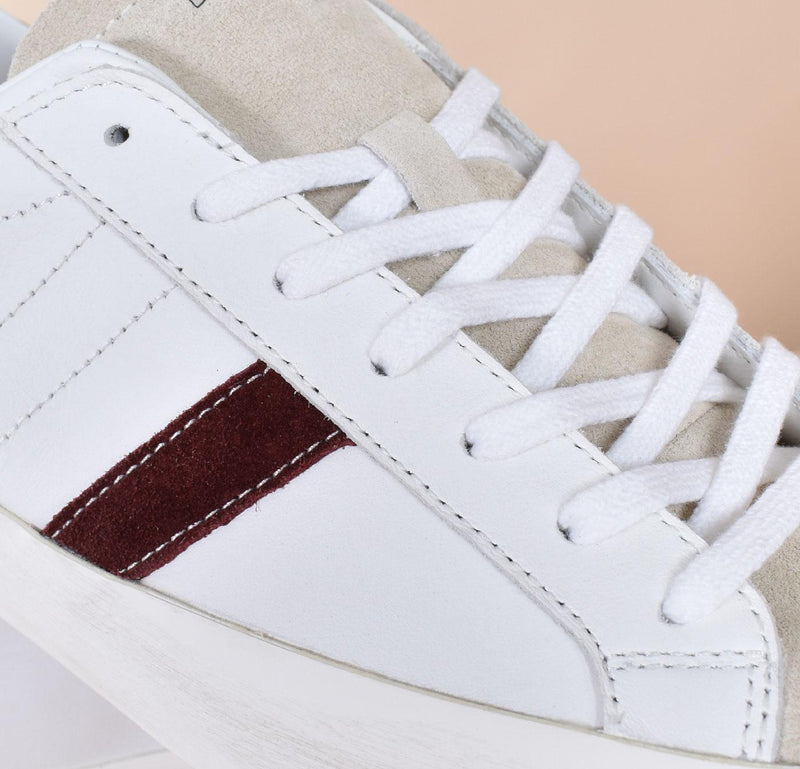 Sneakers DATE hill low bianco cuoio ML431-HL-CA-WIM8A D.A.T.E.
