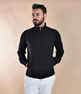 Maglia Gran Sasso zip Athleisure nero 57127 14815099 GRAN SASSO