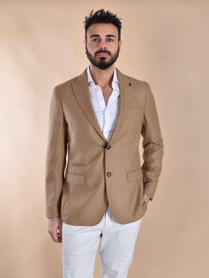 Giacca Breras Milano cammello Aquila lana vergine AQUILAGA470 BRERAS Milano