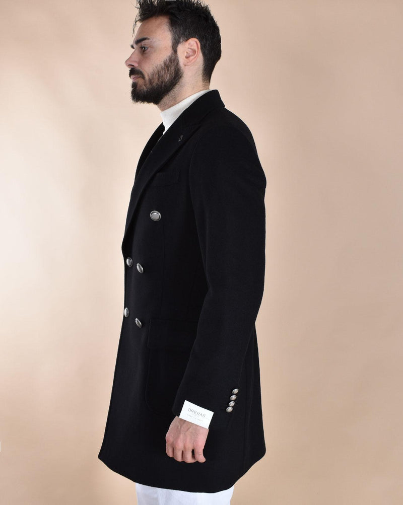 Cappotto Breras doppiopetto nero Lione LIONEC721167 BRERAS Milano