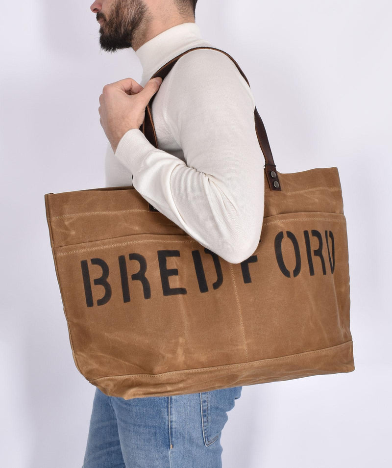 Borsa Bredford Waco canvas ruggine 