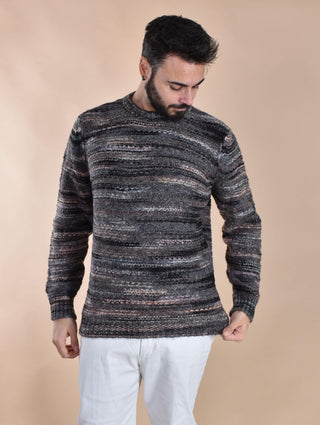 Maglione Officina 36 nero grigio mod NS13601 OFFICINA 36