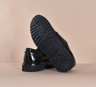 Scarpe Claudio Marini fibbia pelle nero 835001 CLAUDIO MARINI