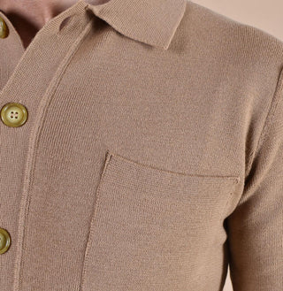 Maglia camicia Daniele Fiesoli cammello DF011636 DANIELE FIESOLI