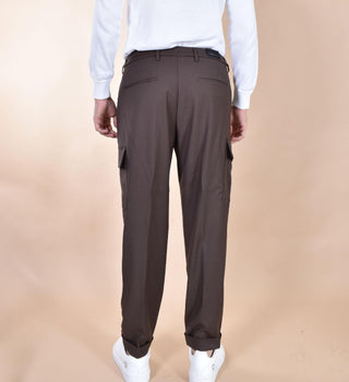 Pantalone Michael Coal marrone cargo coulisse THM3616033 MICHAEL COAL