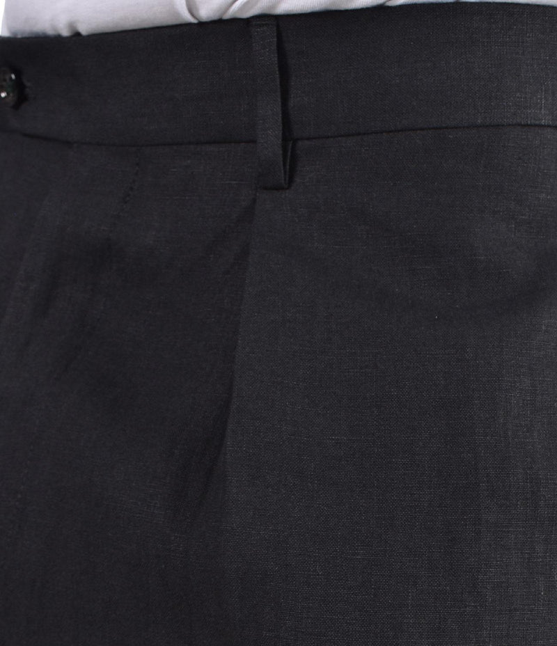 Pantalone Berwich lino nero Chiaia 