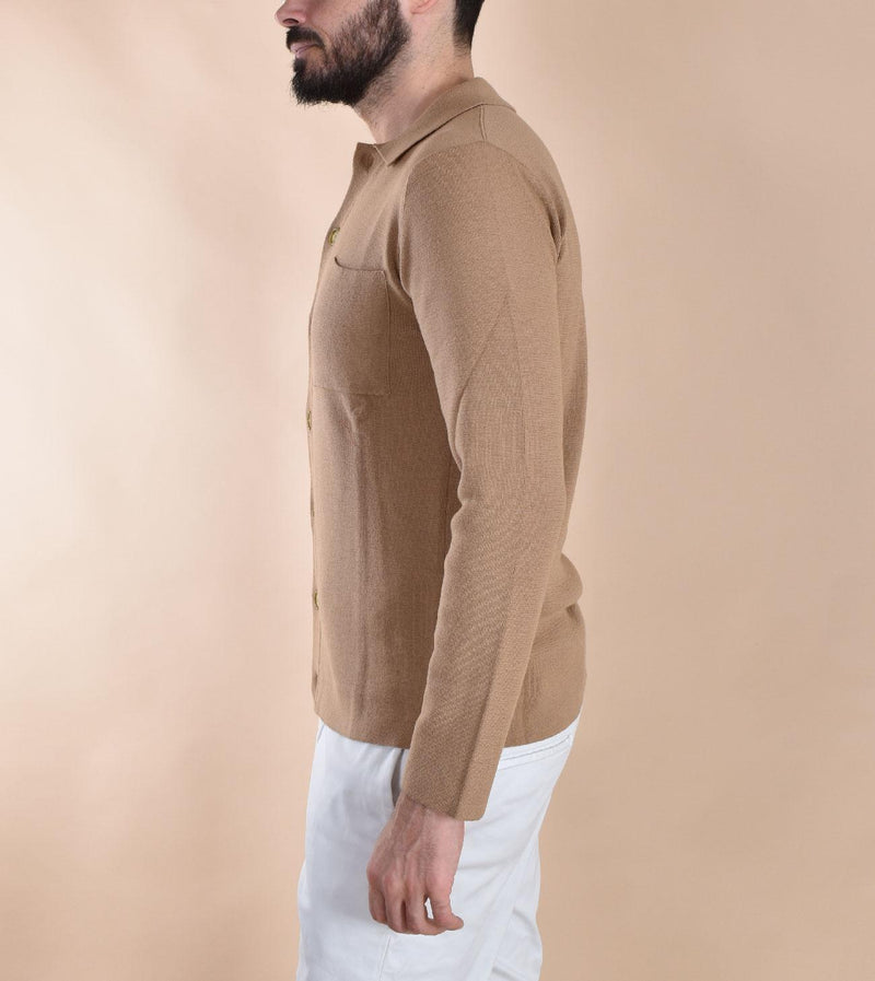 Maglia camicia Daniele Fiesoli cammello DF011636 DANIELE FIESOLI