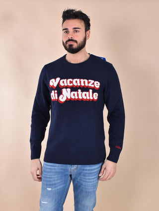 Maglia Mc2 Saint Barth Vacanze di Natale blu 000136141 MC2 SAINT BARTH