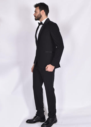Abito Simbols smoking sciallato nero A10900L90 SIMBOLS