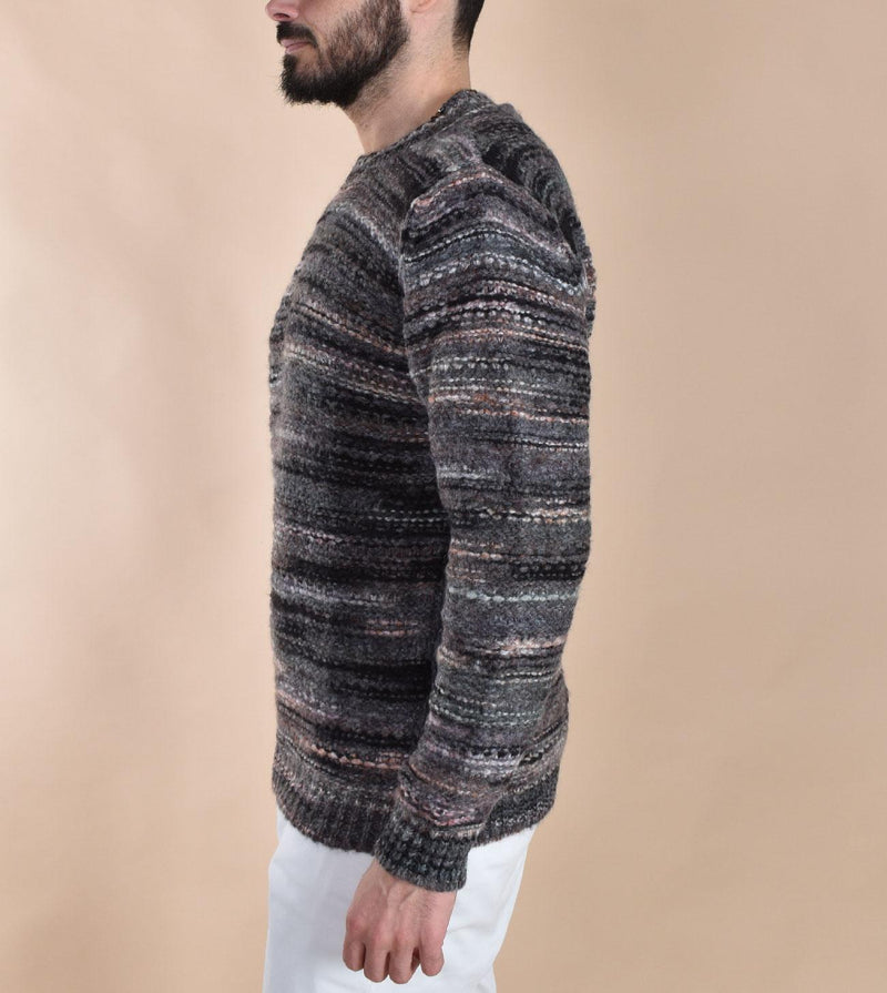 Maglione Officina 36 nero grigio mod NS13601 OFFICINA 36