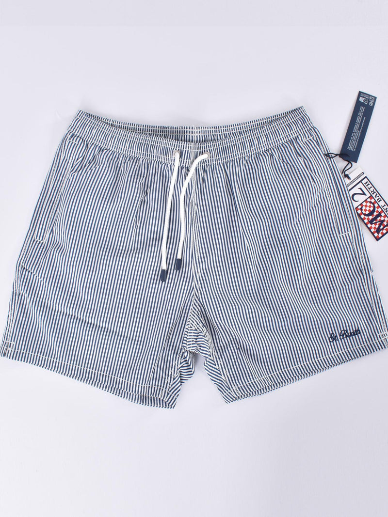 Costume da bagno Mc2 Saint Barth seersucker righe blu 