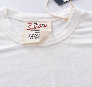 T-shirt Mc2 Saint Barth bianca lino 0003201 MC2 SAINT BARTH