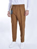 Pantalone Berwich lino tabacco Chiaia