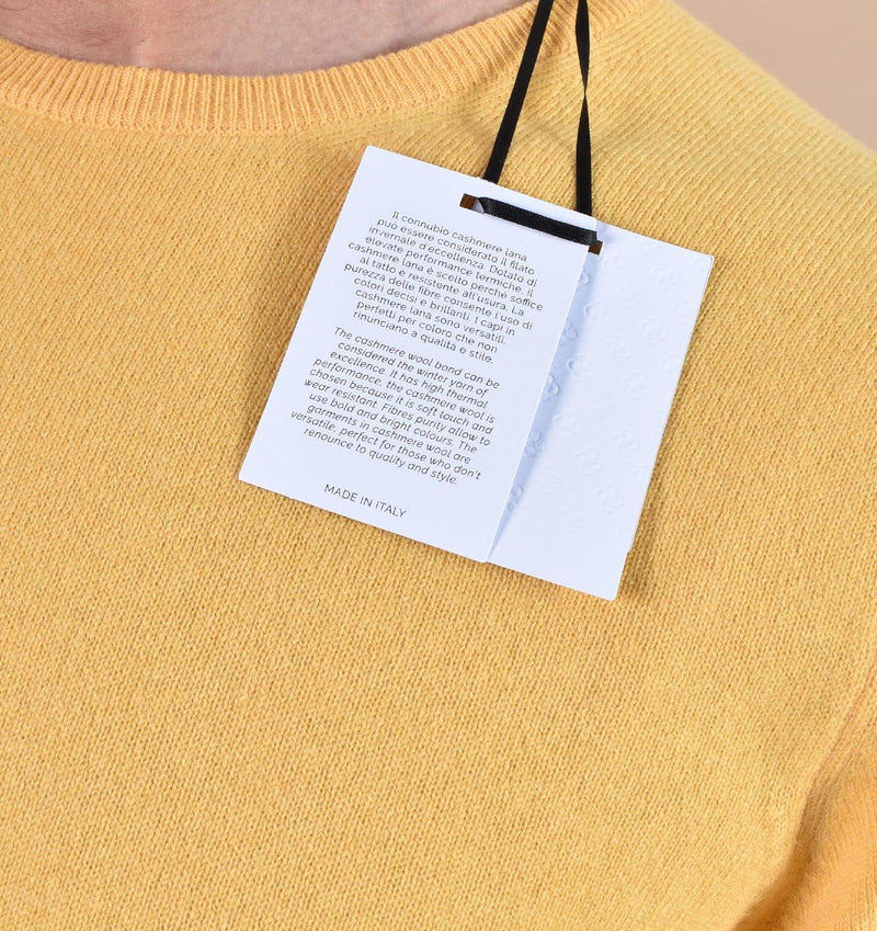 Maglia Gran Sasso cashmere lana giallo 55159 19699319 GRAN SASSO