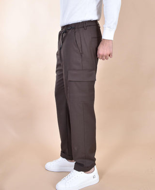 Pantalone Michael Coal marrone cargo coulisse THM3616033 MICHAEL COAL