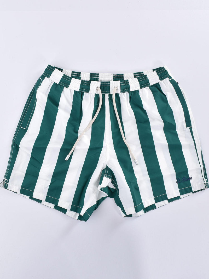 Costume Mc2 Saint Barth stripes pop verde 