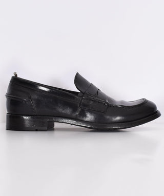 Mocassini Officine Creative fatte a mano neri pelle Balance BALANCE1000 OFFICINE CREATIVE