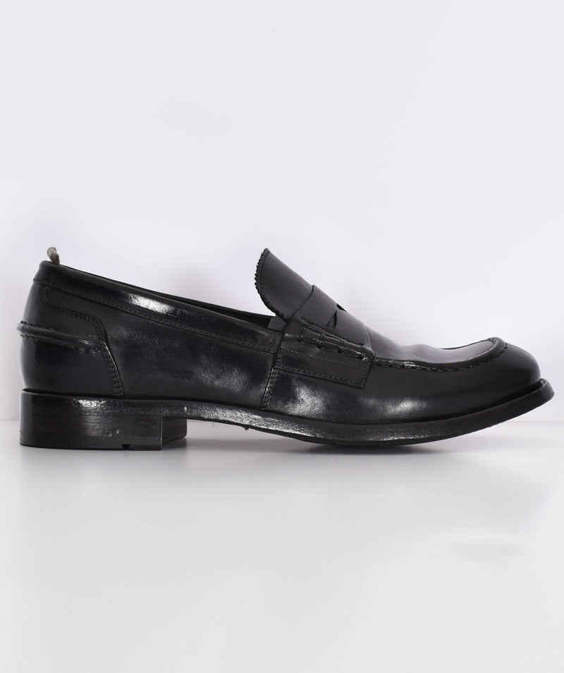 Mocassini Officine Creative fatte a mano neri pelle Balance BALANCE1000 OFFICINE CREATIVE