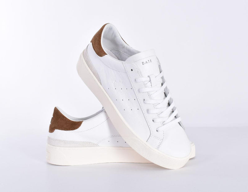 Sneakers DATE Sonica Calf bianco cuoio 