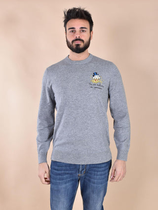 Maglia Mc2 Saint Barth paperone scrooge pensieri grigio 0293115 MC2 SAINT BARTH