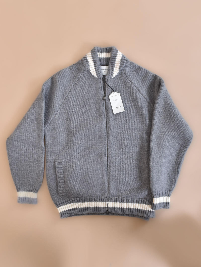 Giubbotto Circolo 1901 college bomber lana grigio CN51641214 CIRCOLO 1901