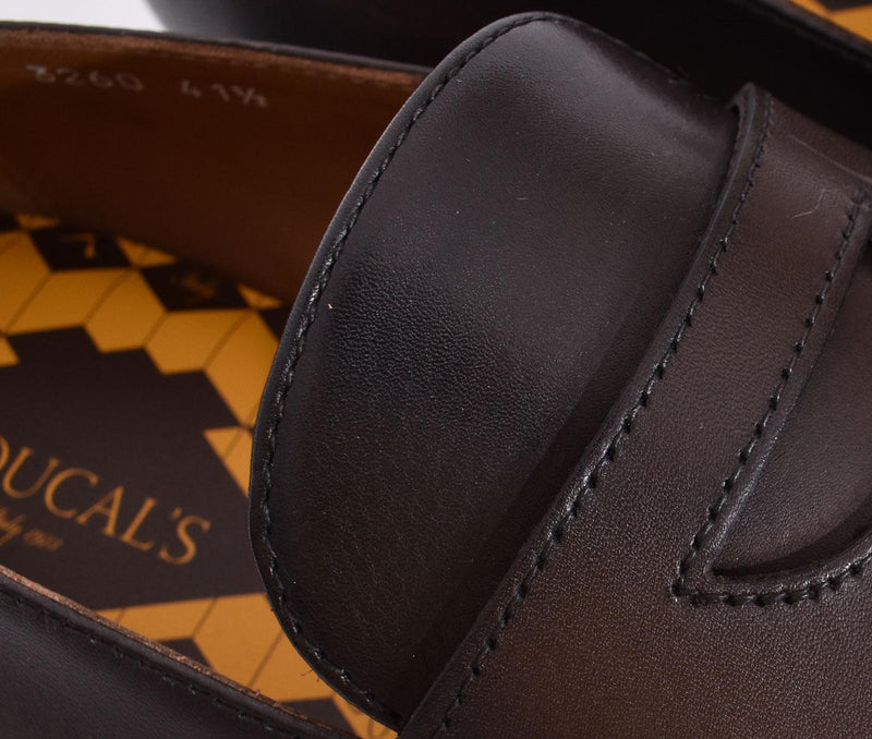 Mocassino Doucal's scarpe penny Deco 50 years testa di moro DU3260MARIUF159TM29 DOUCAL'S