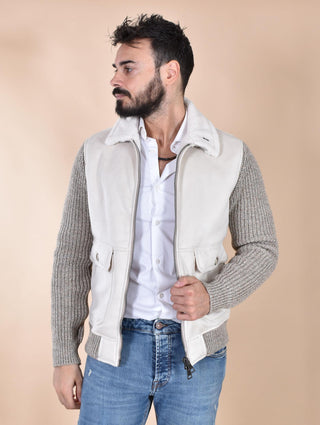 Giubbotto eco montone BoB PAGE maniche maglia PAGE13301 BOB