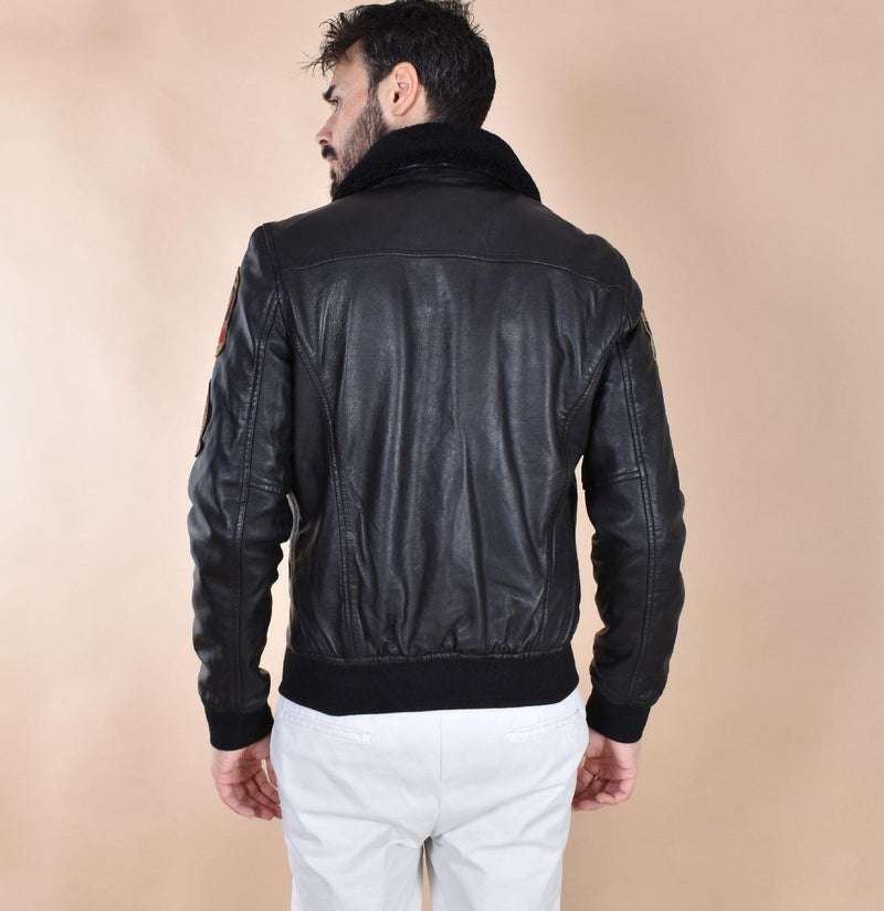 Giubbotto Schott aviatore pelle nero Flight LCFLIGHTW01 Schott