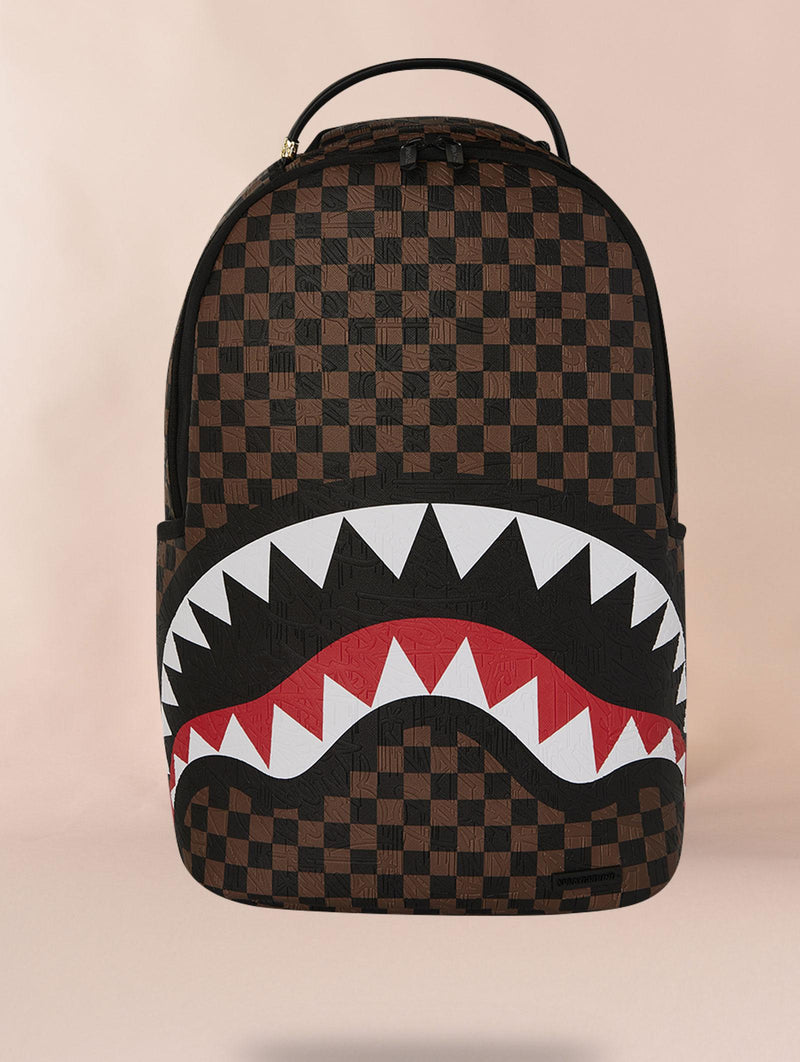 Zaino Sprayground marrone check 2 emboss B82321 SPRAYGROUND