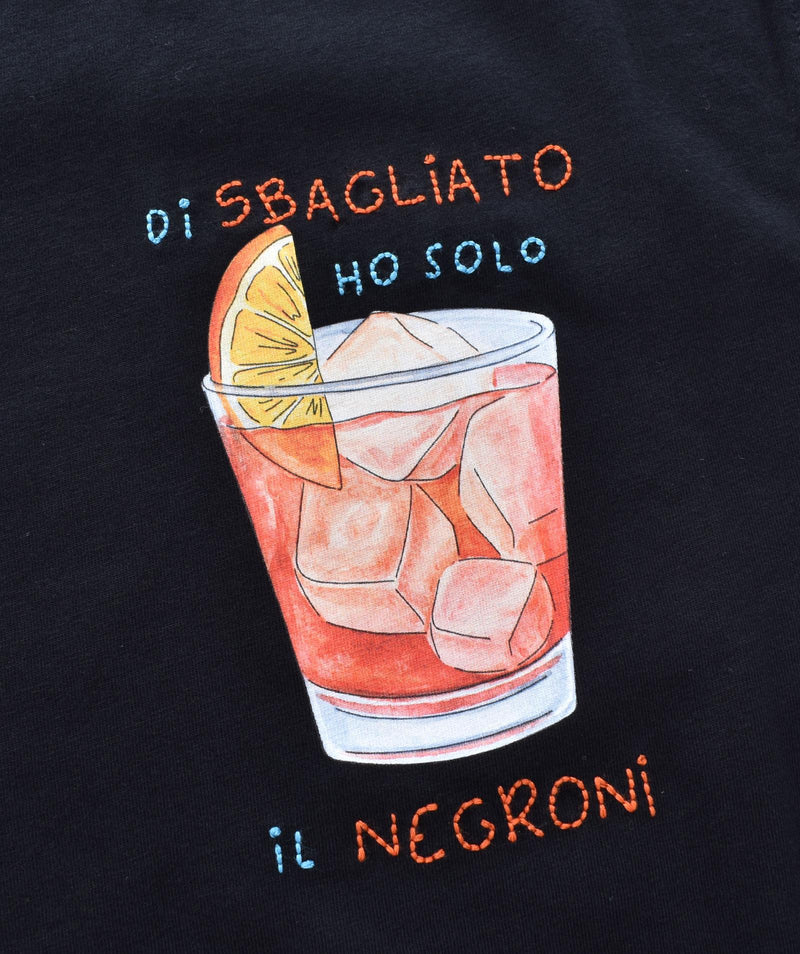 T-shirt Mc2 Saint Barth nera ho sbagliato negroni 